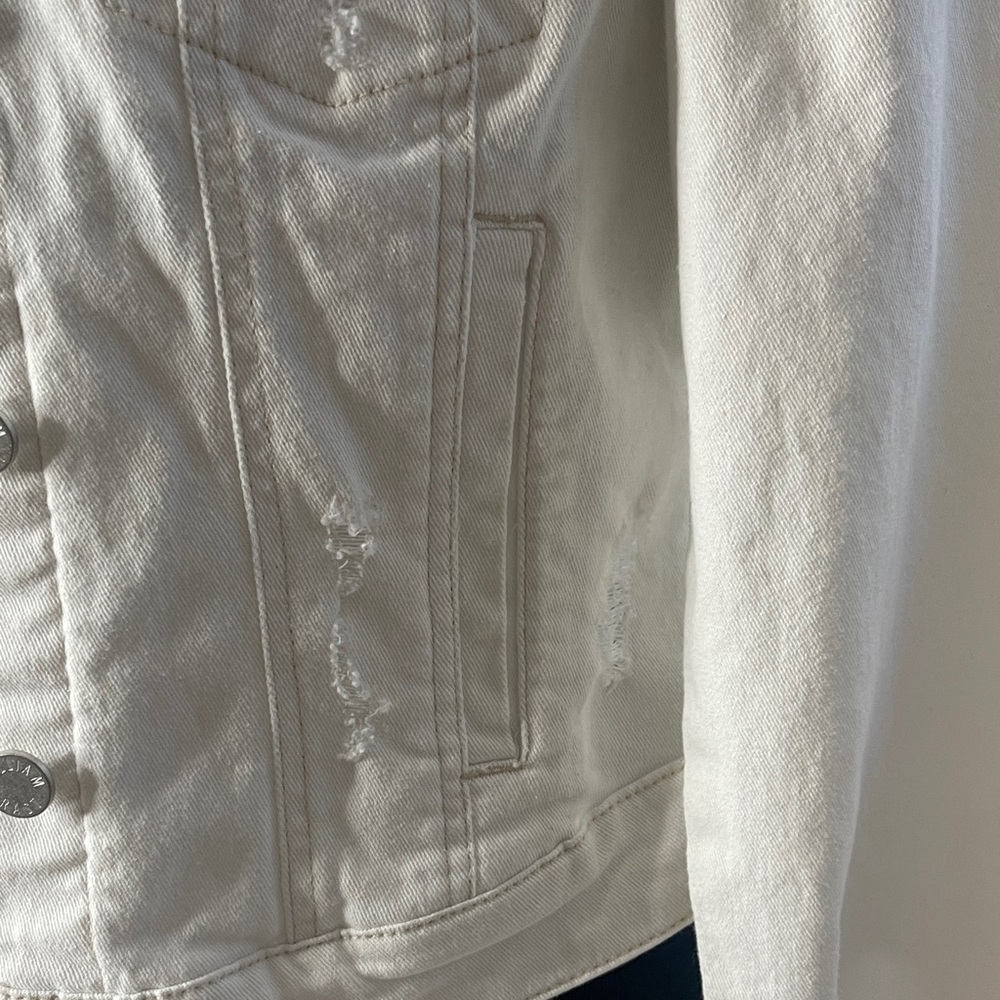 William Rast White Jean Jacket - Picture 6 of 8